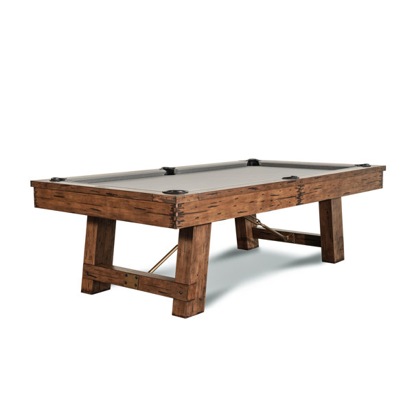 Plank & Hide Isaac Slate Pool Table with Dining Top Professional